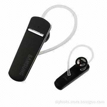 Wire-drawing Surface Design Mono Bluetooth Headset with 10m Transmission Distance, OEM Welcomed